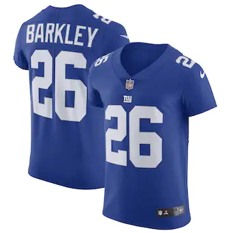 mens nike saquon barkley royal new york giants vapor untouchable elite player jersey